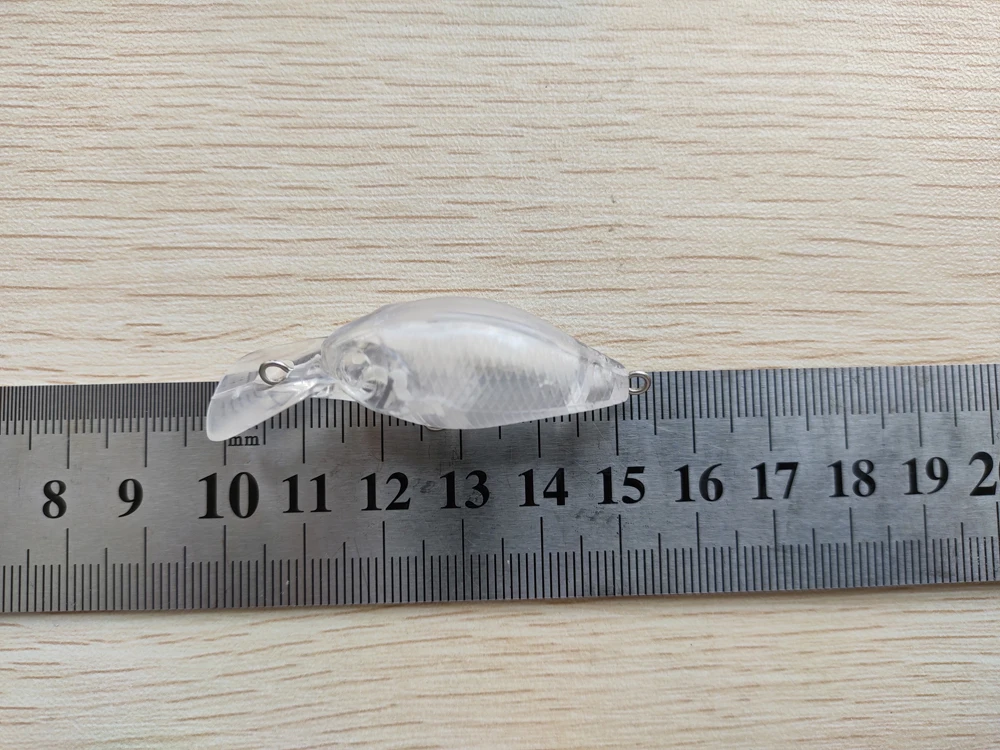 10 шт. неокрашенные приманки для рыбалки Воблер искусственные 54 мм 3.5гр. Пустой