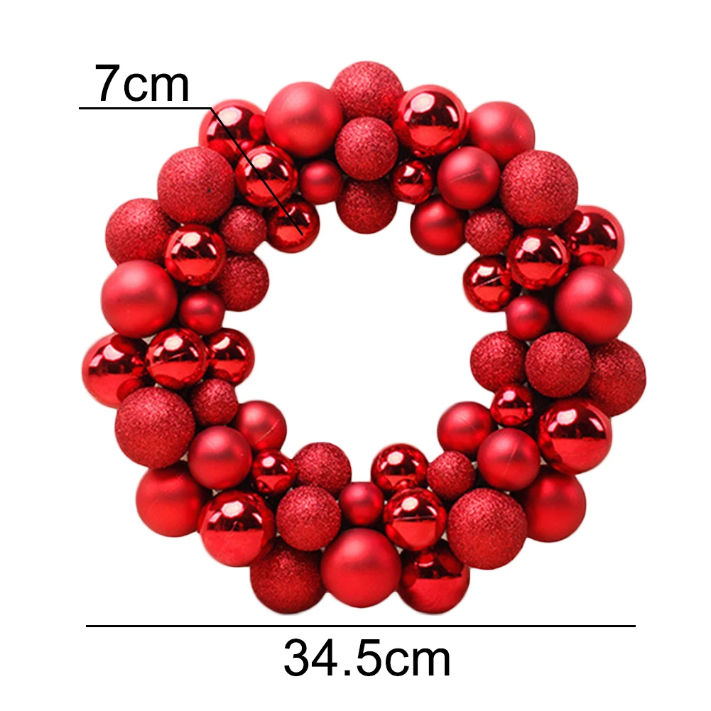 

55Pcs/Set Christmas Balls Garland Wreath Home Garden Party Hanging Decor Xmas Supply