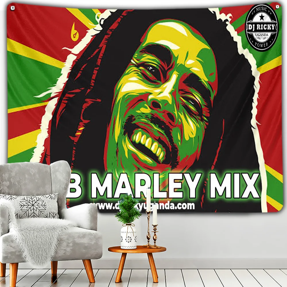 Флаг для курения с листьями ямайский растат регги музыка рок-группа гобелен