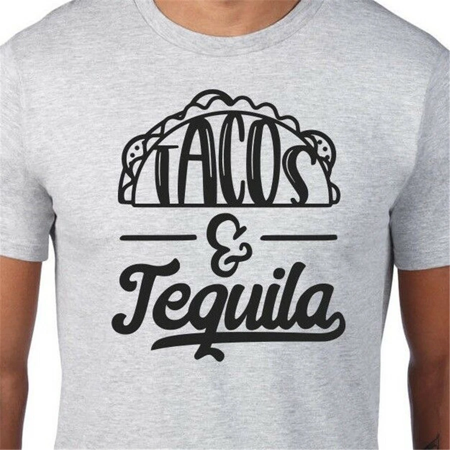 Tacos &amp Tequila топы футболка летняя для вечеринки барбекю еда грузовик подарок