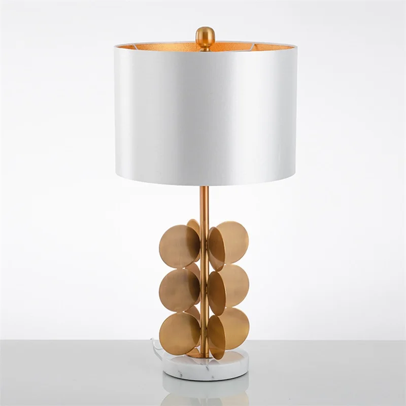 

86LIGHT Contemporary Table Lamps For The Bedroom Art Marble Desk Light Home Decorative For Foyer Living Room Office