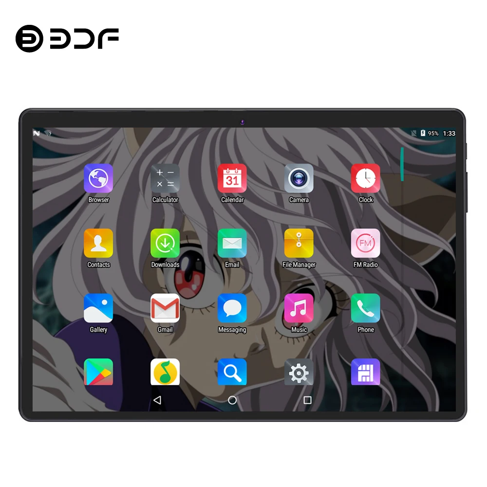 BDF планшетный ПК 10 дюймов десять Core Android 9,0 Планшеты ПК 8 ГБ/128, поддержка Bluetooth, WiFi, две SIM карты, 4G телефон, планшет на OC Android портативных ПК планшет 10