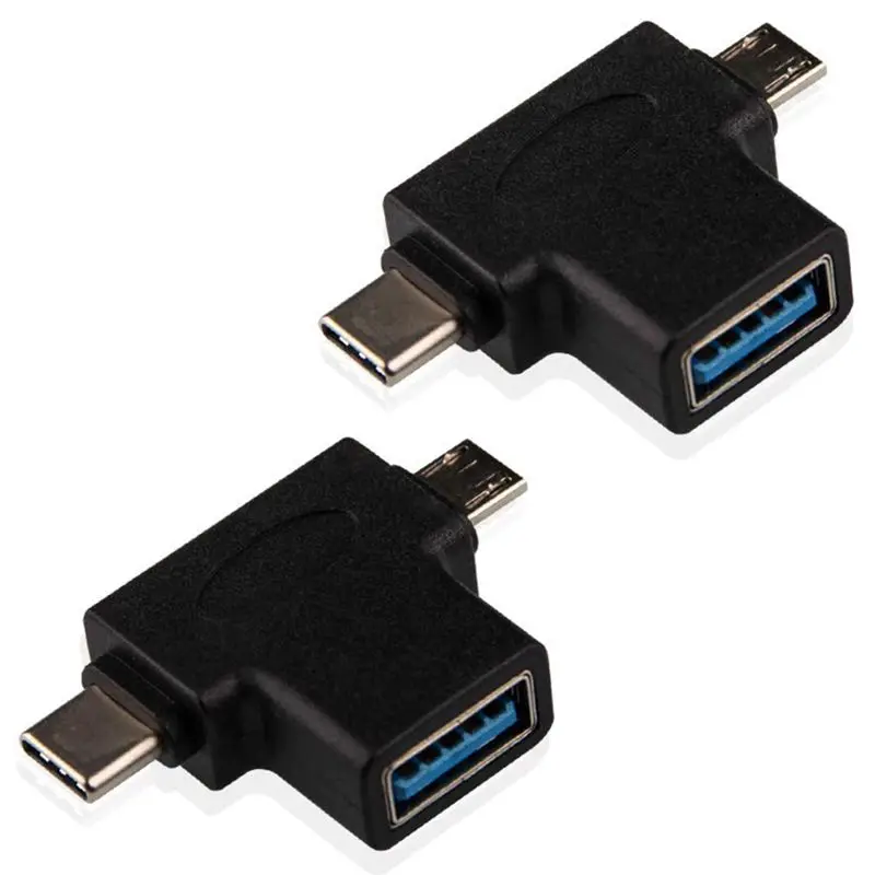 Многофункциональный 2 в 1 с эффектом приближения C зарядкой Micro USB 3 0 & Тип OTG адаптер