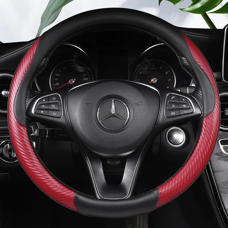 Black PU Artificial Leather Car Steering Wheel Cover For Mercedes Benz W163 M-Class ML230 270 320 350 430 500 1997-2005 | Автомобили и