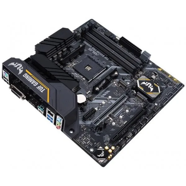 Материнская плата asus tuf b450m-pro gaming soc-am4 amd b450 4xddr4 matx ac`97 8ch(7.1) gblan raid+dvi+hdmi | Компьютеры и