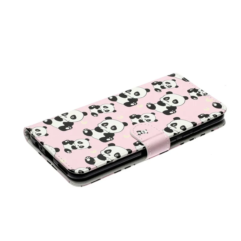 

Leather Flip Wallet Phone Case for Oneplus 7 8t 3D Vision Panda Butterfly Lion Bear Animal Shockproof Phone Cover Funda Conque