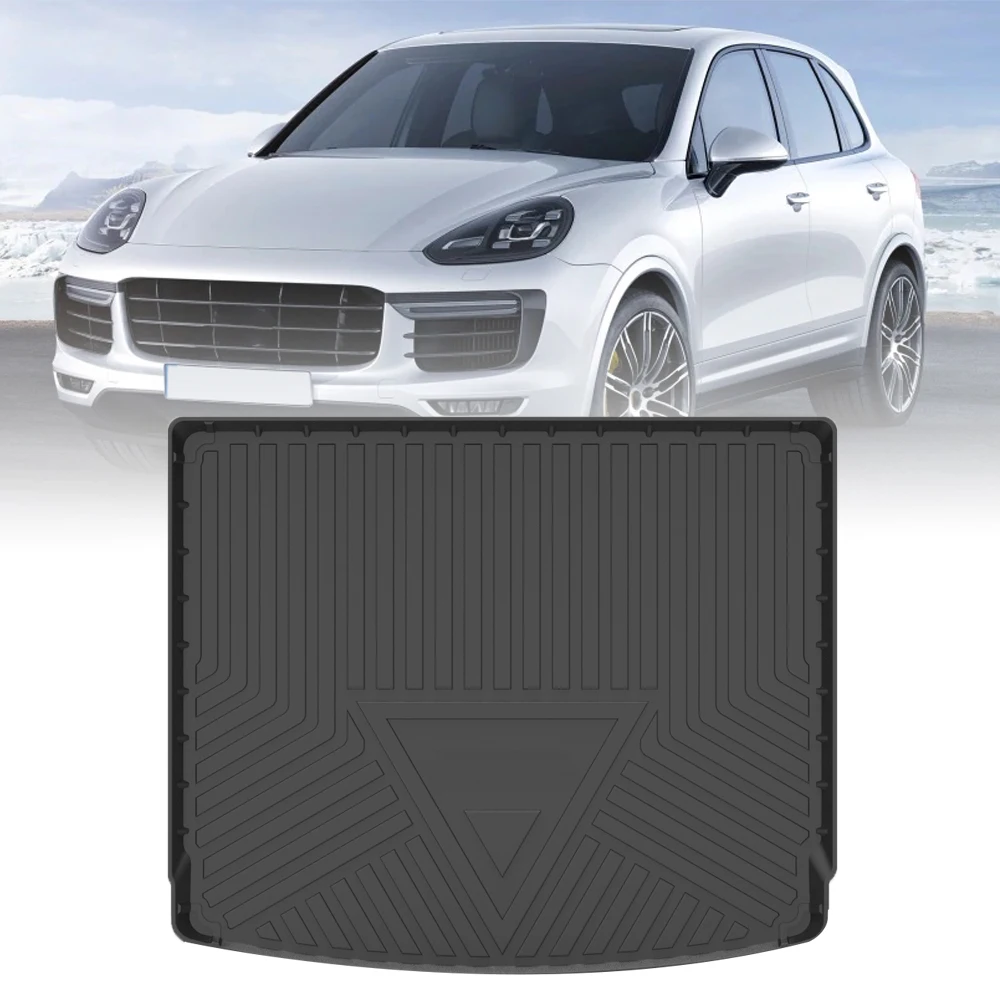 

Коврик для багажника из ТПЭ для Porsche Cayenne 2011, 2012, 2013, 2014, 2016, 2015, 2017, 2018, резиновый 3D подкладка для груза, аксессуары