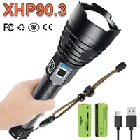 super bright xhp90 3 usb powerful led flashlight 18650 xhp90 rechargeable tactical flash light torch cree xhp50 2 zoom work lamp
