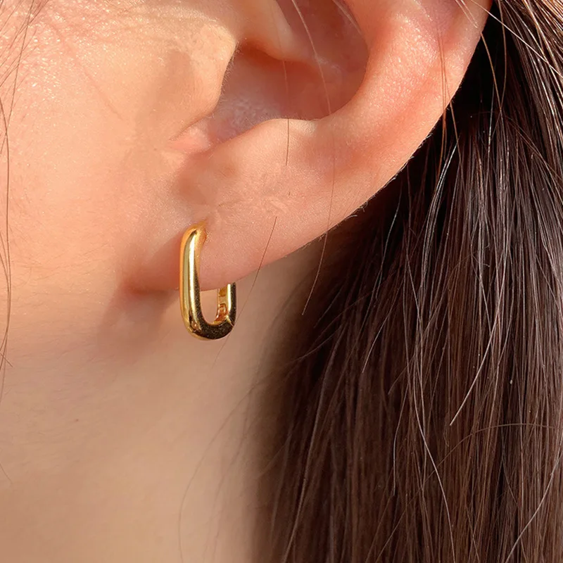 

14k Gold Earrings Piercing Circle Charm Hoop Earring for Women Girls Party Wedding Jewelry Earrings for Women