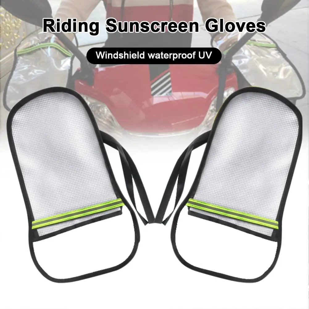 

Mew Motorcycle Riding Sunscreen Gloves UV Sun Protection Gloves Windshield And Waterproof Gloves For Electric Vehicles Driving