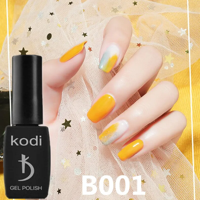 

Kodi 12ml Glitter Nail Polish Long-Lasting Rubble Base Top LED UV Varnish Shinning Solid Gel