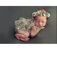 newborn photography props accessories girl outfit hat set baby bebe fotografie studio romper photo shoot costume for girls