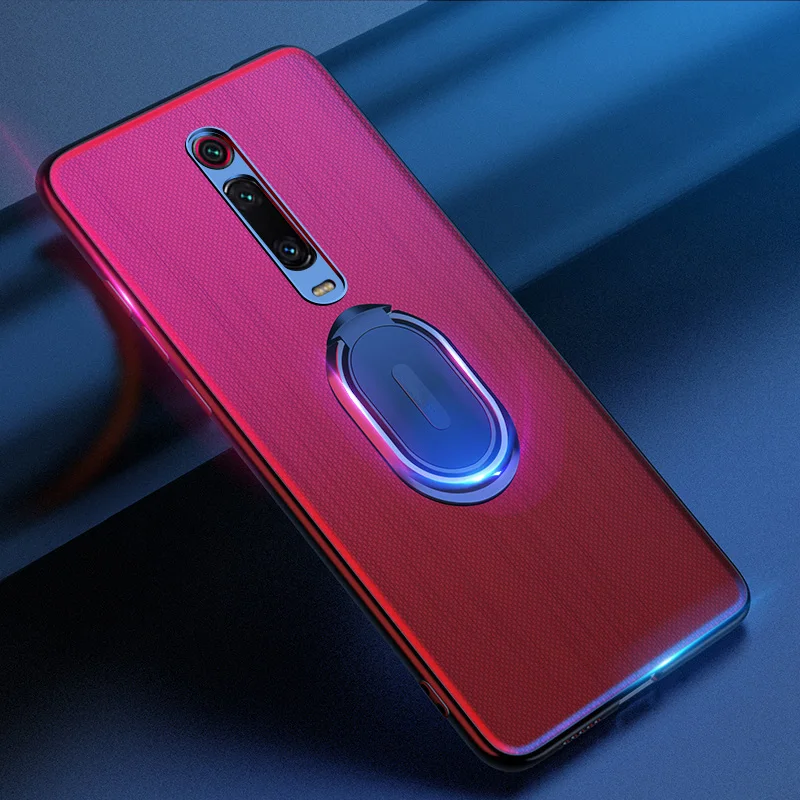 Для Xiaomi mi 9T чехол для Red mi K20 PU кожаный магнитный демонстрационный держатель для колец чехол для телефона для Xiaomi mi 9T красный mi K20 Pro Чехол Coque