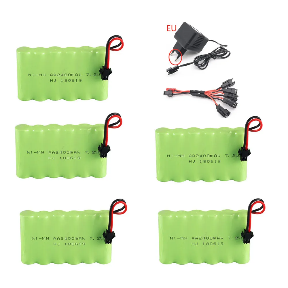 Аккумуляторная батарея 7 2 v 2400mah NIMH + зарядное устройство для Rc игрушечный