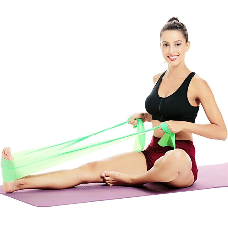 150 см Йога резинки растягивающиеся резиновые петли упражнения фитнес тренировка