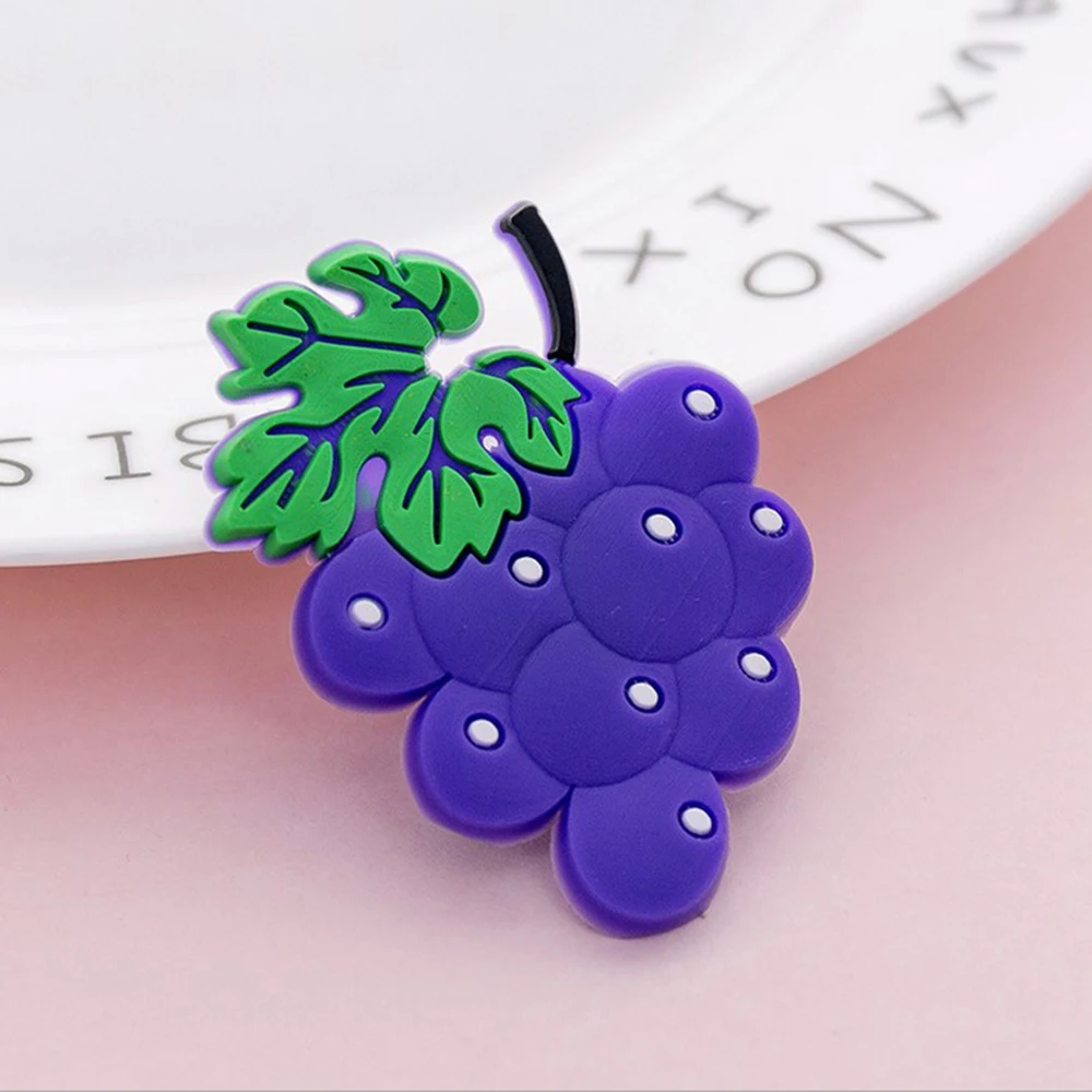 Grape Kawaii мультфильм магнит холодильник декоративные магниты для холодильника фруктовая Наклейка Детские магниты украшение дома доска сообщений магнит - Цвет: Grape