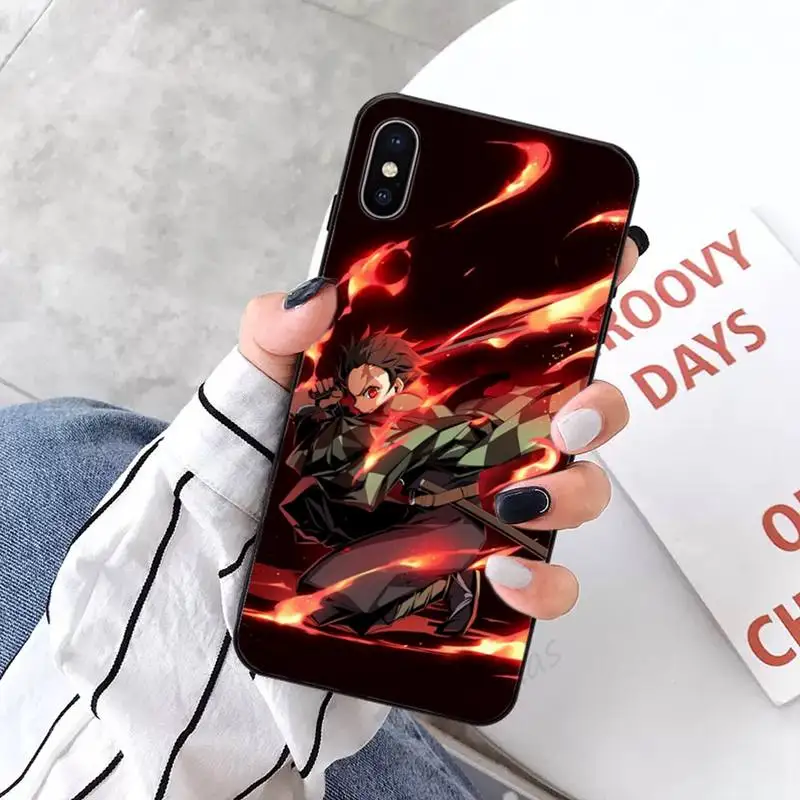 

Demon Slayer Kimetsu no Yaiba Anime manga luxury Phone Case for iPhone 11 12 pro XS MAX 8 7 6 6S Plus X 5S SE 2020 XR