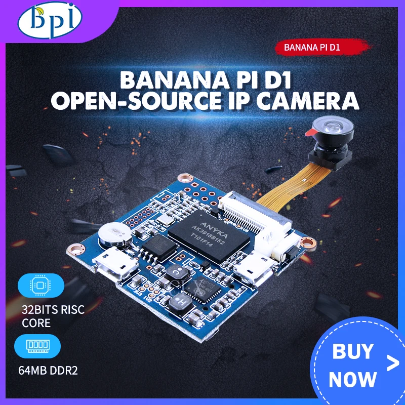 BPI-D1 Banana PI D1 с открытым исходным кодом IP Камера составным широкоугольным