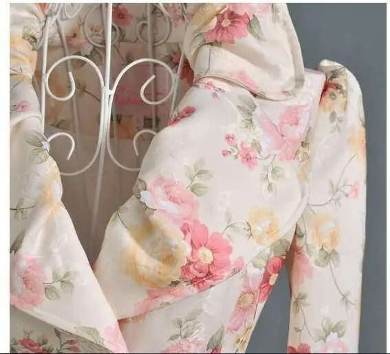 Женский Тренч ветровка пальто с принтом Новая модная женская роз одежда | Женская