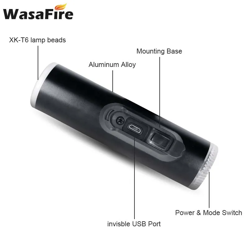 Новый велосипедный светильник USB Перезаряжаемый индукционный передний LED 400LM