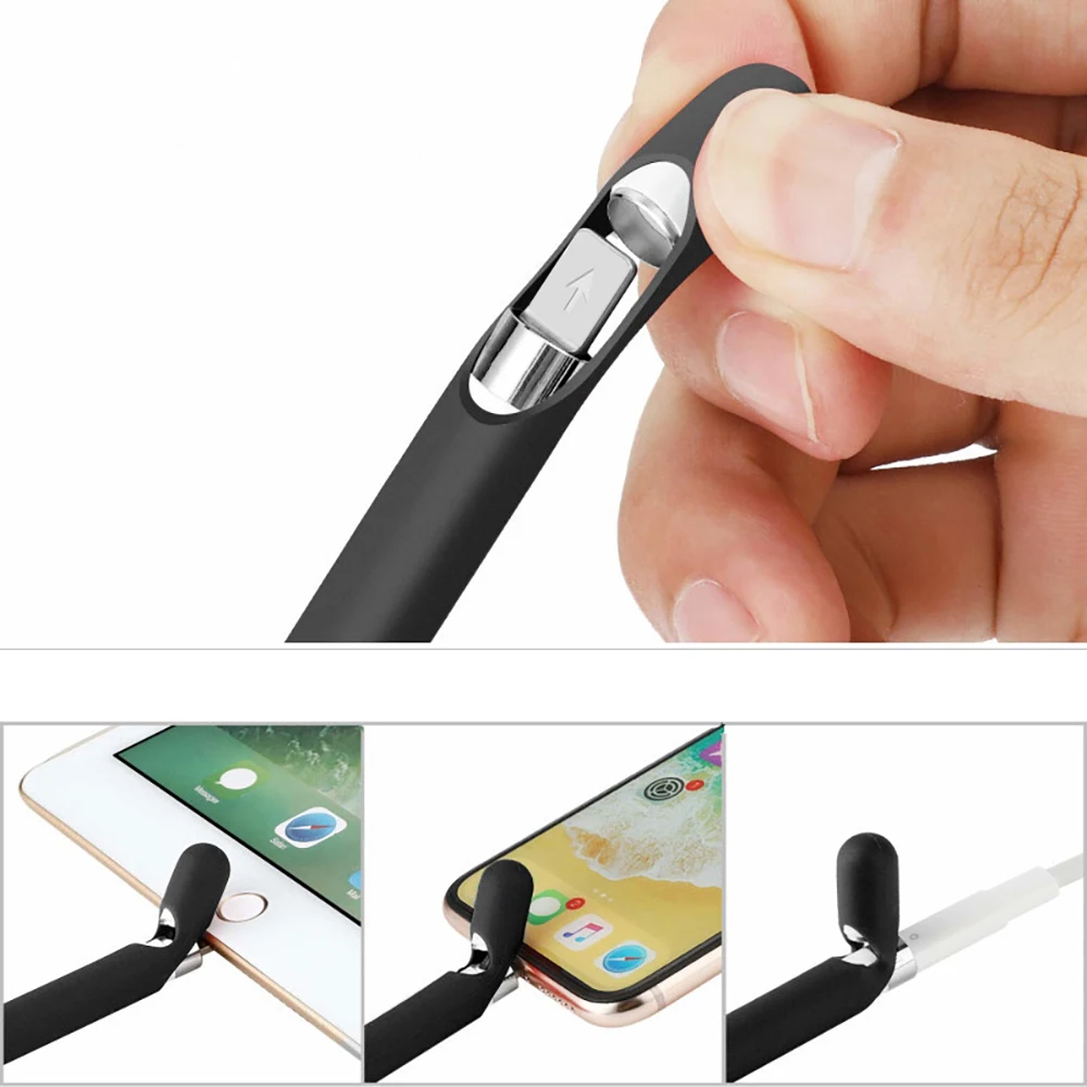 Мягкий силиконовый чехол-карандаш для Apple Pencil защитный чехол-стилус сенсорного