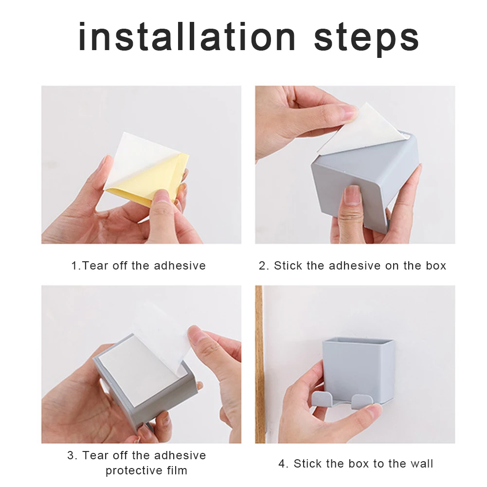 

Remote Control Storage Bracket Wall Mounted Mobile Phone Plug Wall Holder Multi Function Holder Stand Household Supplies