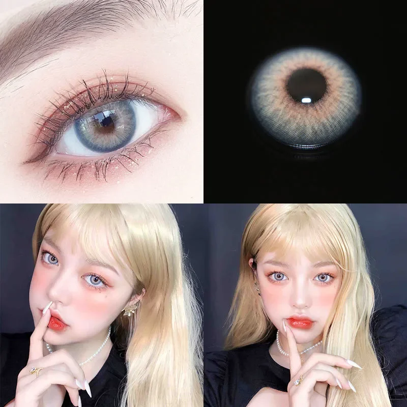 

MILL CREEK New Colored Lenses For Eyes Yearly Soft Purple Eyes Lenses Cosplay Contact Lenses High Quality Beautiful Pupils 2pcs