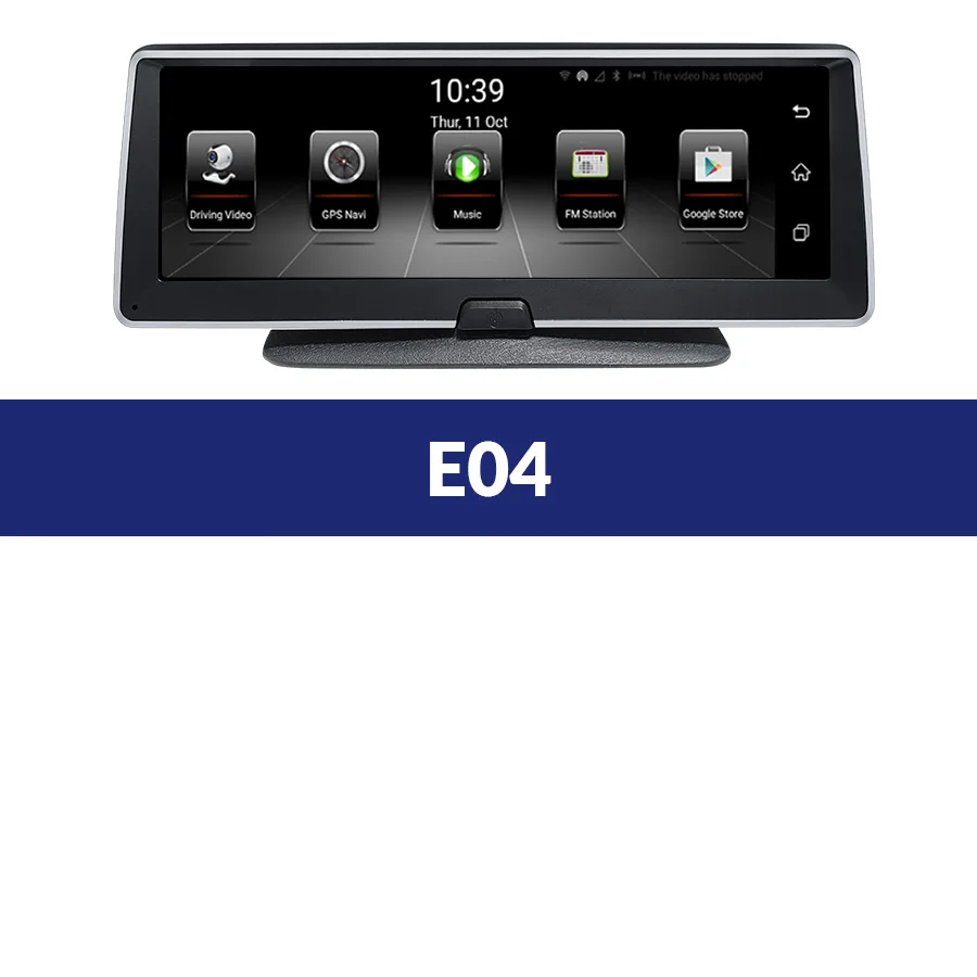 E-ACE E04 8 дюймов 4G Android двойной объектив Автомобильный видеорегистратор gps навигатор ADAS Full HD 1080P видеорегистратор авто видео регистратор навигационный рекордер - Название цвета: E04