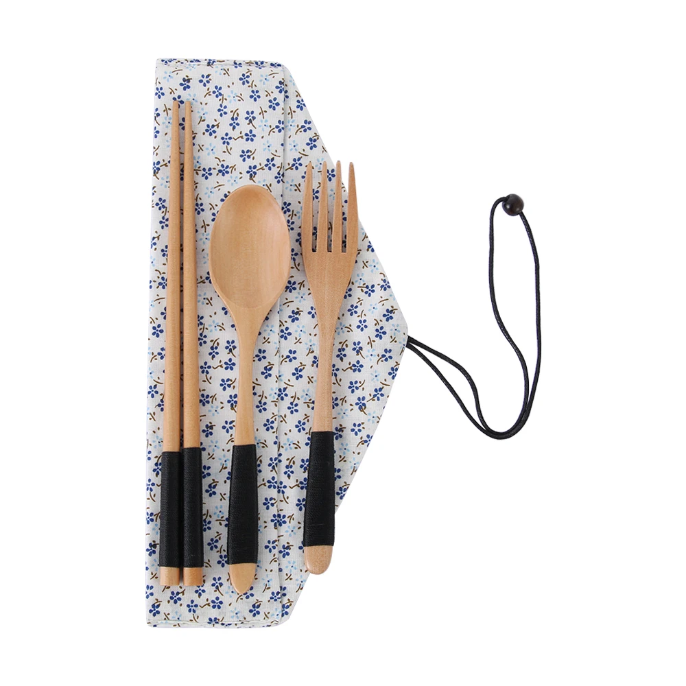 Ложка ручной работы вилка палочки для еды портативная посуда деревянные