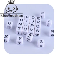 kissteether 100pcslot 10mm acrylic spacer beads letter beads square alphabet beads for jewelry making diy handmade accessories