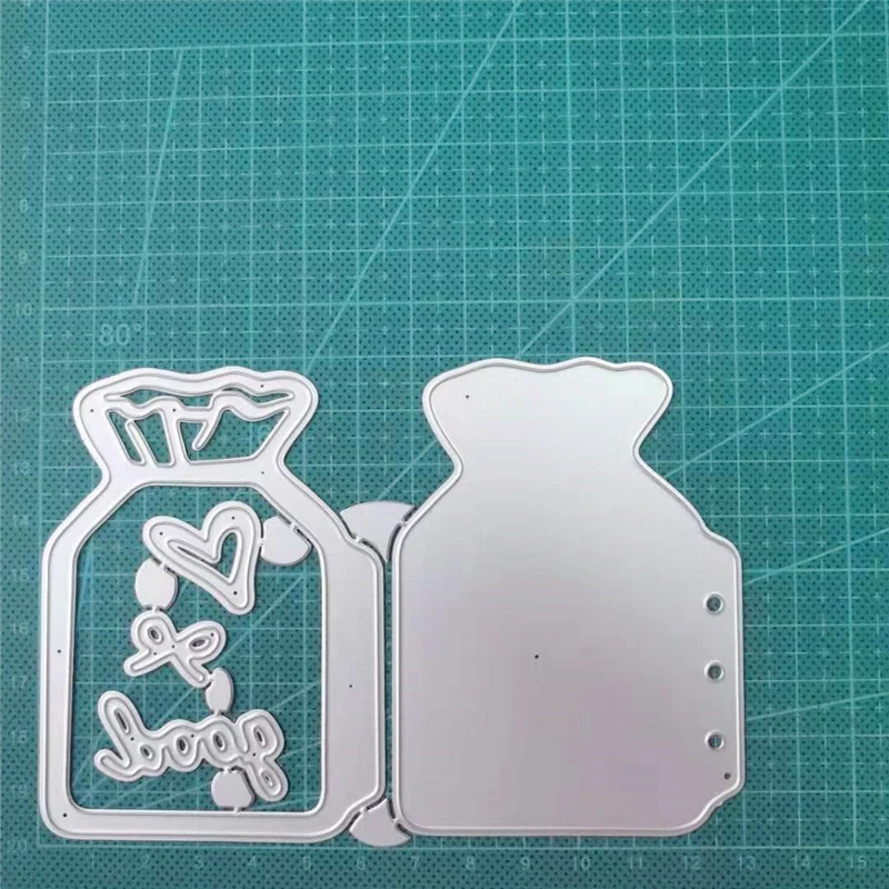 

2021 new metal dies Bottle Gift Bag Cutting Dies Stencils dies Scrapbooking dies Decoration Paper Embossing Die Cuts Craft dies