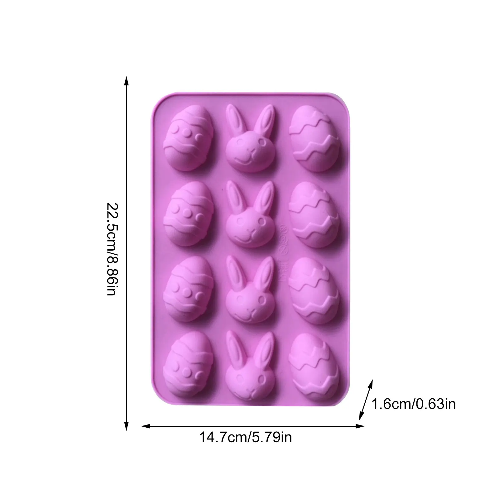 

Easter Bunny Egg Silicone Mold Nonstick DIY Cake Fondant Chocolate Ice Mould Tray Soaps Candles Mold