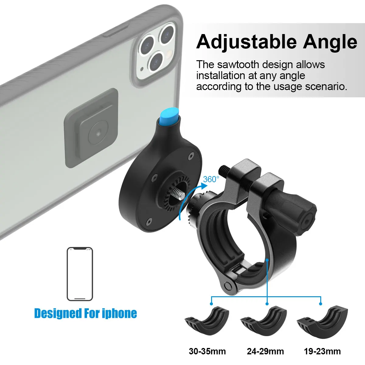 Держатель для телефона на мотоцикл с противоударный чехол iPhone 11 Pro Max 7 8 SE2020