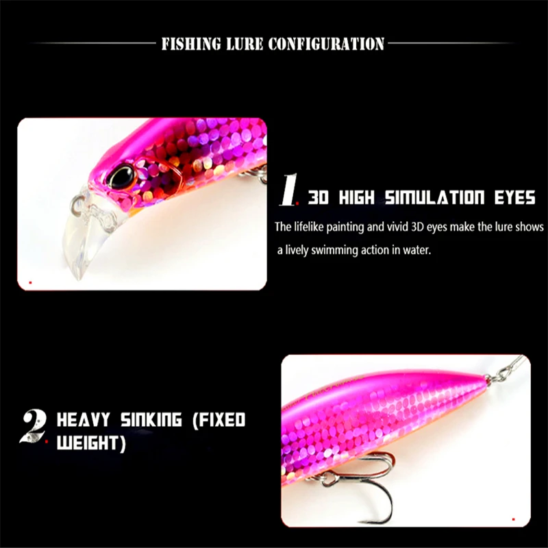 Minno приманка 30 г/9 5 см глубокая вода Minnows Long Range Sub взбитая Fake Bait Fshing Lure | Спорт и