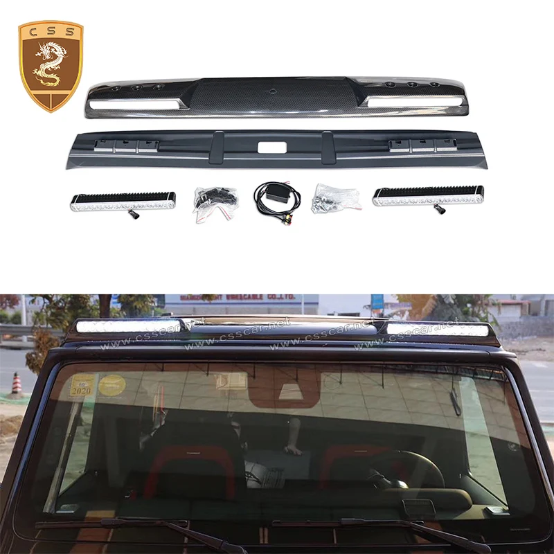 Реальные углеродного волокна спойлер на крыше для Benz G Class W463 G500 G550 G55 G65 G469 G63 крыши