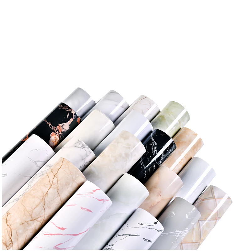 thickened self adhesive marble stickers kitchen waterproof and oil proof washable wallpaper table cabinet countertop wallpaper g free global shipping
