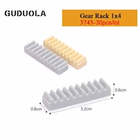 gudula 3743 gear rack 1x4 building block moc model assembles particles educational bricks toys 30pcslot