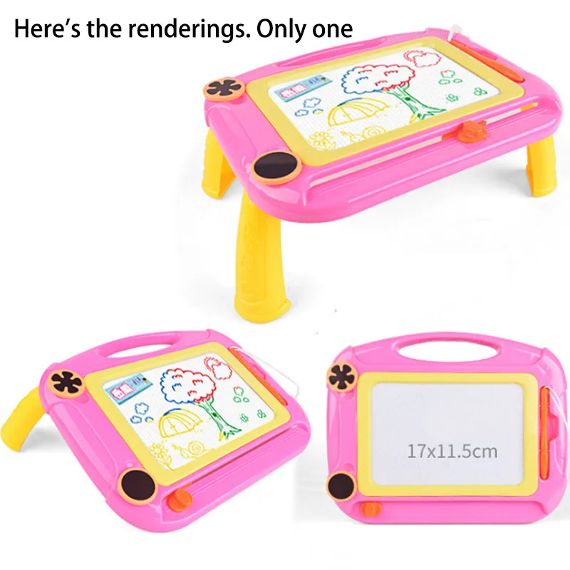 

Children's Magnetic Portable Drawing Board Table Baby Enlightenment Painting Writing Board Colorful Painting