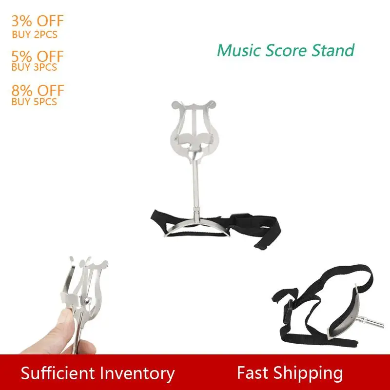 Pocket Trumpet Clip Sheet Music Holder Clip-on Stand Clarinet Marching Band Lyre Cilp for Woodwind Instrument | Спорт и развлечения