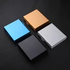 Аксессуары для курения, Контейнер Для Хранения Сигар 9,2*8,2*2 см, Мужской подарочный держатель для табака, карманная коробка, чехол для сигарет, металлический держатель 1 шт.