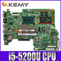 akemy for lenovo 300s 14isk 500s 14isk laptop motherboard 14 inch sr23y i5 5200u ddr3l geforce works