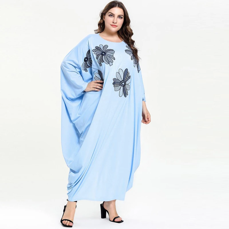 TUHAO 2019 Большие размеры s женская элегантная одежда макси с рукавами летучая мышь