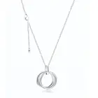 Колье с надписью Circle of Love, украшение из серебра 100% пробы, бесплатная доставка