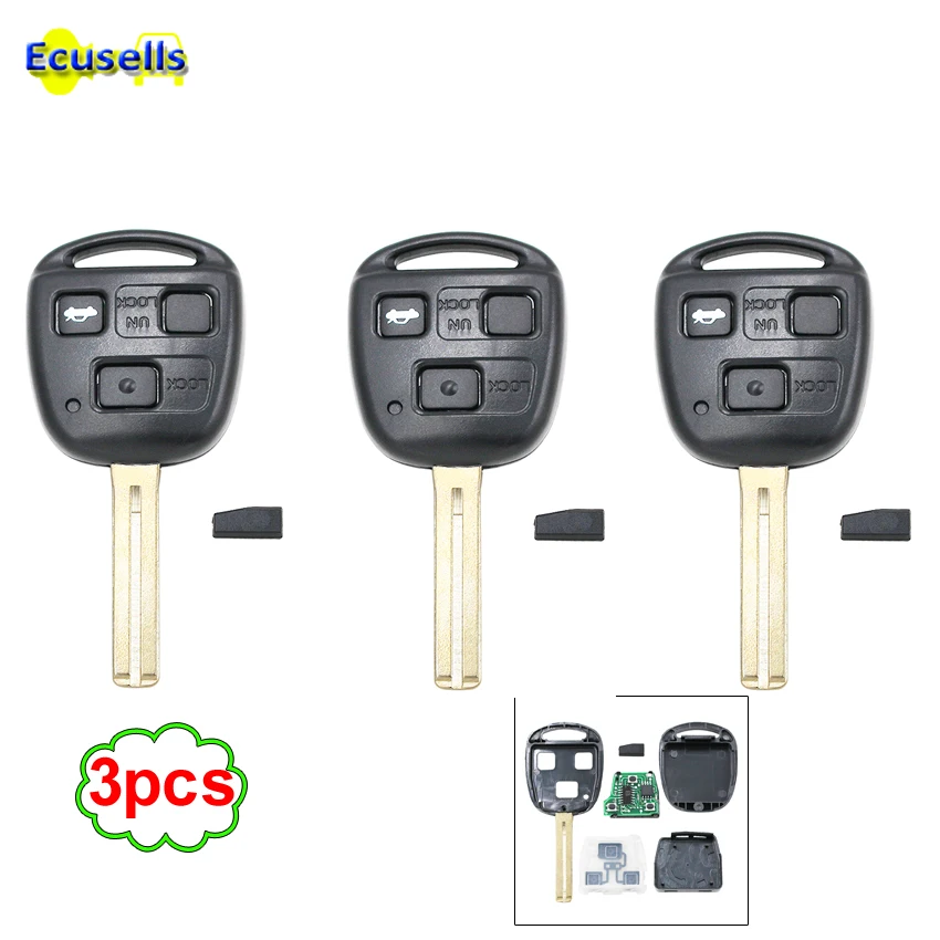 3 шт./лот кнопки Автомобильный Брелок дистанционного управления с ключом 313 4 МГц