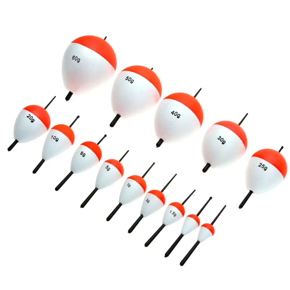 14Pcs Red and White Fishing Float Set Floats Bobber with Sticks Pesca Tackle Tool | Спорт и развлечения