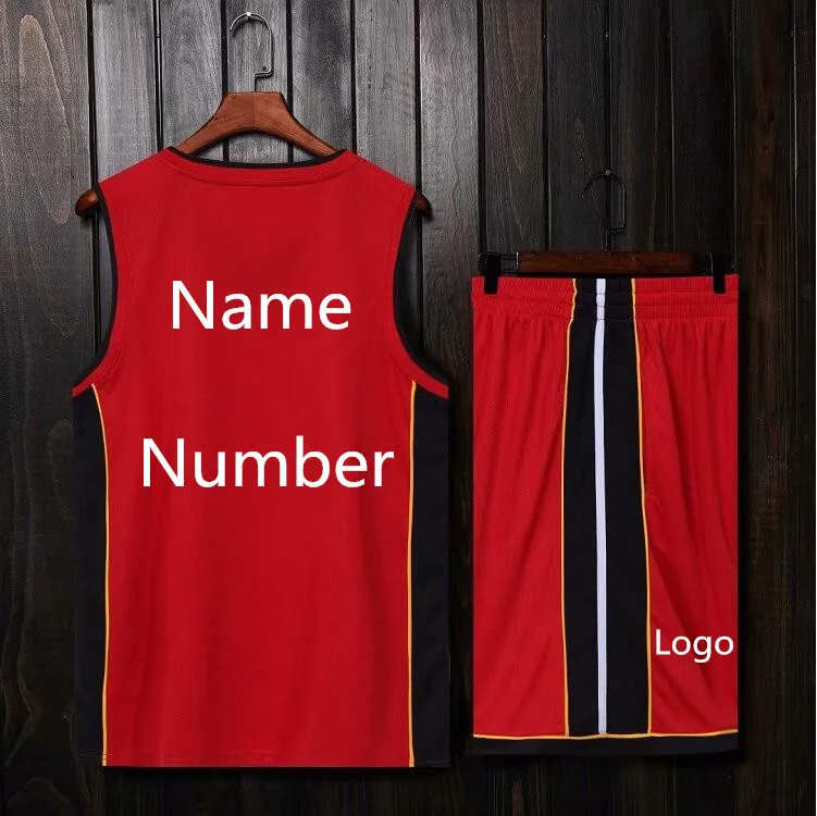 Пользовательское имя и номер Новый сезон Новая баскетбольная форма Jersey взрослый ребенок размер двойная