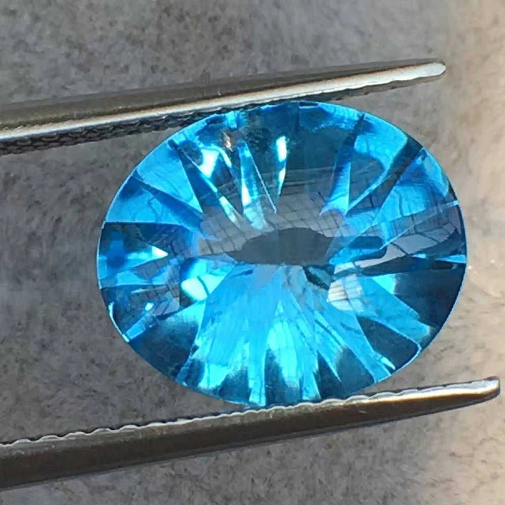 10 мм * 12 Натуральный топаз свободный драгоценный камень Кабошон Ограненный для