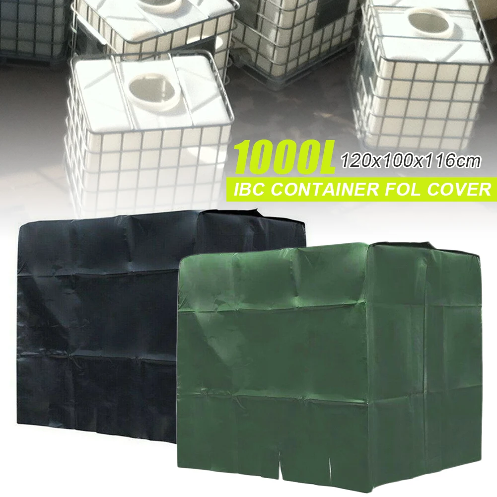 

Orchard Water Tank Cover 210D 1000 liters IBC Rain Water Tank Waterproof Cover Sun Protective Foil Covers 120 x 100 x 116 cm