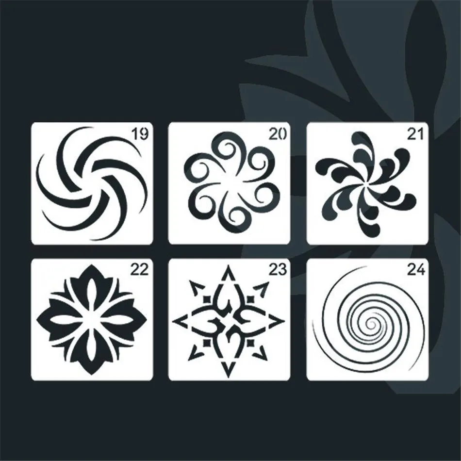 

24 Pack Mandala Dot Painting Templates Stencils For DIY Rock Painting Art