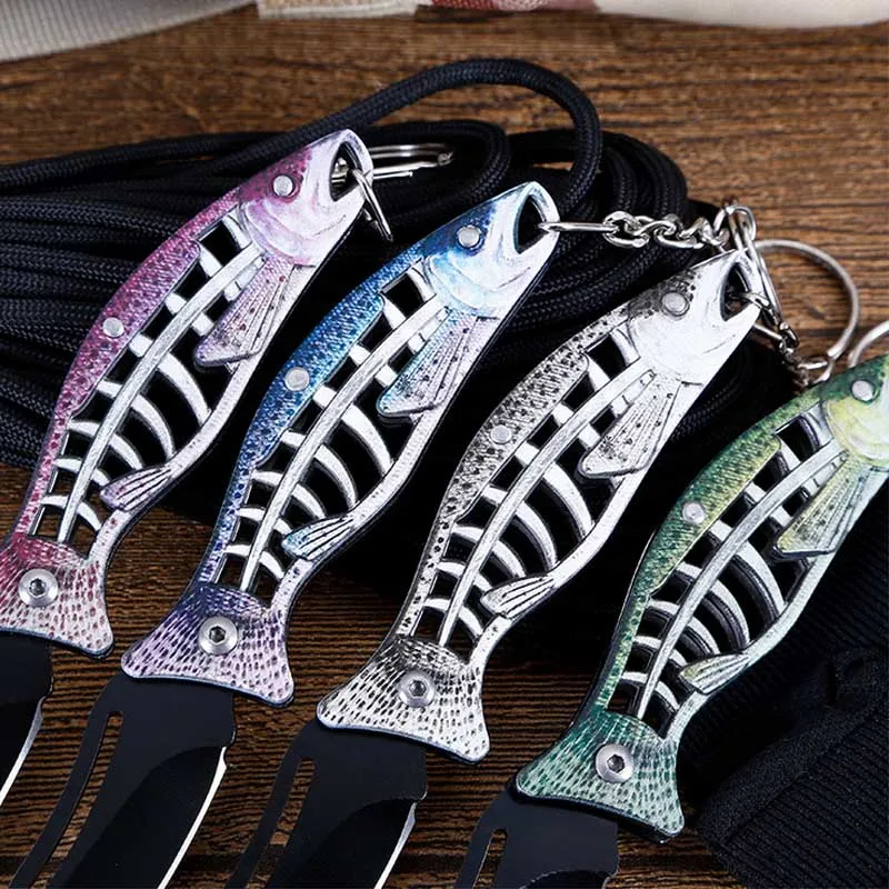

Colorful Outdoor tactical knife Survival hunting folding knife Multi-function folding knife Outdoor knife Portable pocket knife